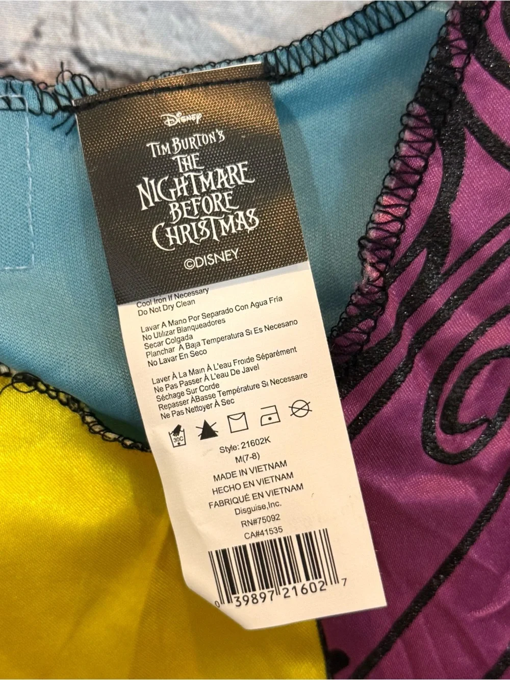 Disney Nightmare Before Christmas Sally Costume Dress